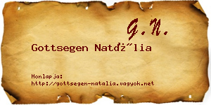 Gottsegen Natália névjegykártya